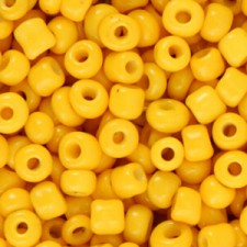 Seed beads 6/0 (4mm) Warm yellow
